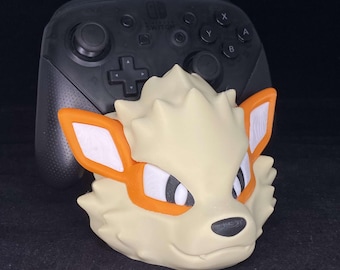 3D Printed Arcanine-Inspired Console Controller Holder | Perfect for Gamers and Pokémon Fans | Not affiliated with Nintendo or Pokemon