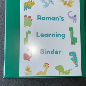 Learning binder for Toddler, Pre K, and Kindergarten