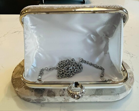 Brauttasche, verzierte Tasche, Perlentasche, Braut, Hochzeit