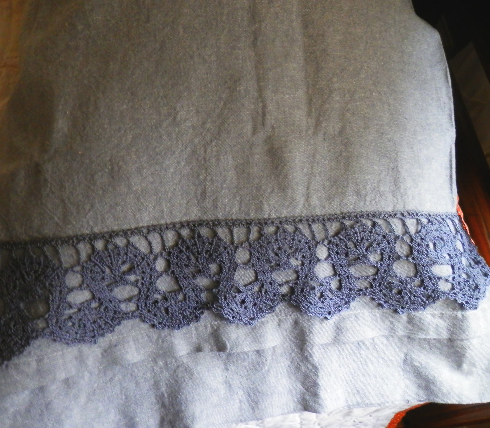 Belgium Lace Blanket w/Ribbon (Click for colors) main image 0
