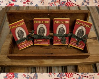 Paquetes de tabaco antiguos con corte ondulado / Juego de 10 / Artículos efímeros de principios del siglo XX / Envoltorios de papel para tabaco / Old Soul Provisions