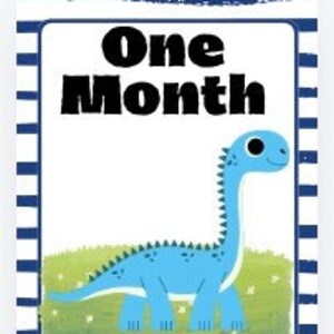 Cartes d'étape mensuelles - Thème dinosaure