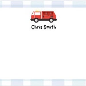 Voitures, camions, avions Cartes de correspondance personnalisées