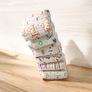 Multi Options Kilim Poufs, Cozy Floor Seating, Handwoven Ottoman Sitting pillow, Moroccan Square Pouf, Ottoman Cushion, Berber Colorful pouf