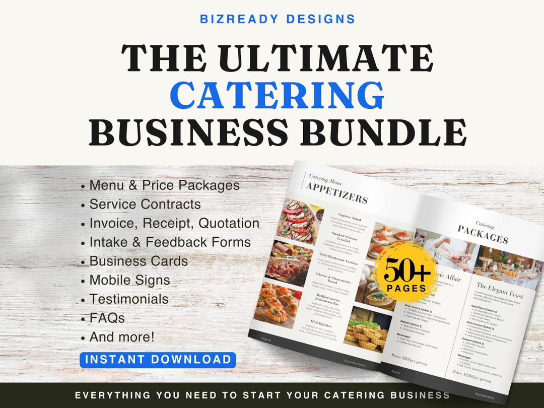 free download | catering wedding brand email service,... Ultimate Catering Business Bundle, Catering Services Contract Agreement ...