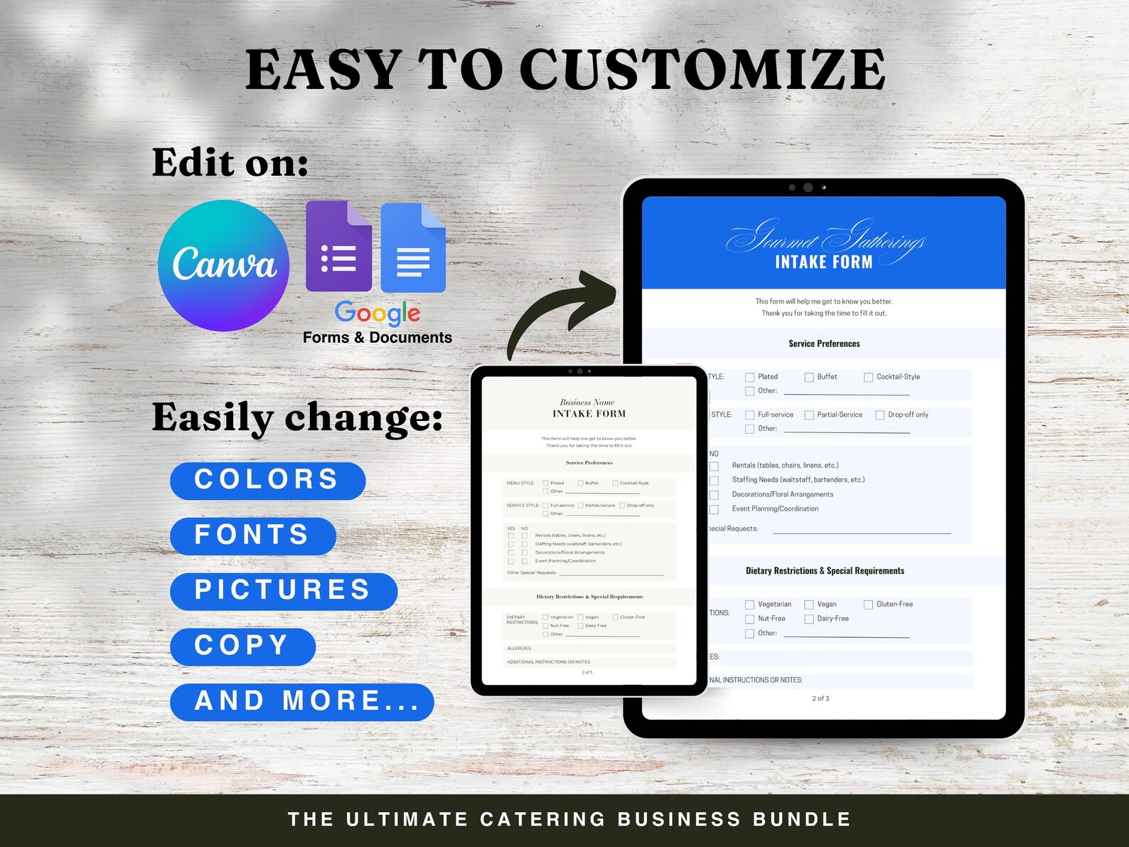 Ultimate Catering Business Bundle, Catering Services Contract Agreement ...