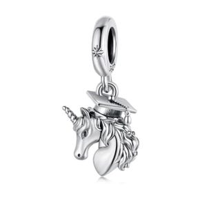 GNOCE 925 Sterling Silver Unicorn Charm - Dinosaur & Mermaid Charms For Bracelets - View #14