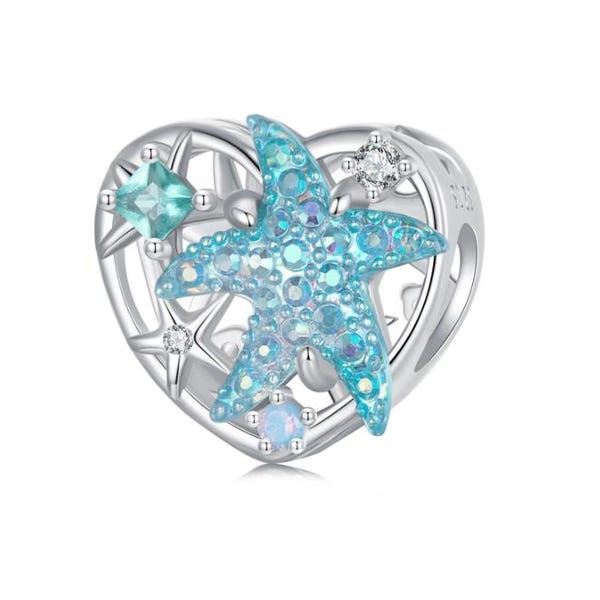 Pandora Fantasy Starfish Charm, Charm for Bracelet, 925 Sterling Silver Charm Fit Pandora Bracelets, Gift for Her , Christmas Gift 