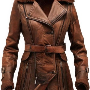 Women&#39;s Shearling Coat - Handmade Sheep Leather Fur Coat - Aviator Shearling Coat - Bomber Winter Fur Coat - Winter Faux Coat