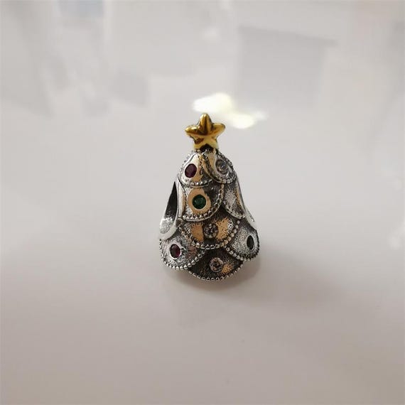 Pandora Moments Sterling Silver 14CT Gold Festive Christmas Tree