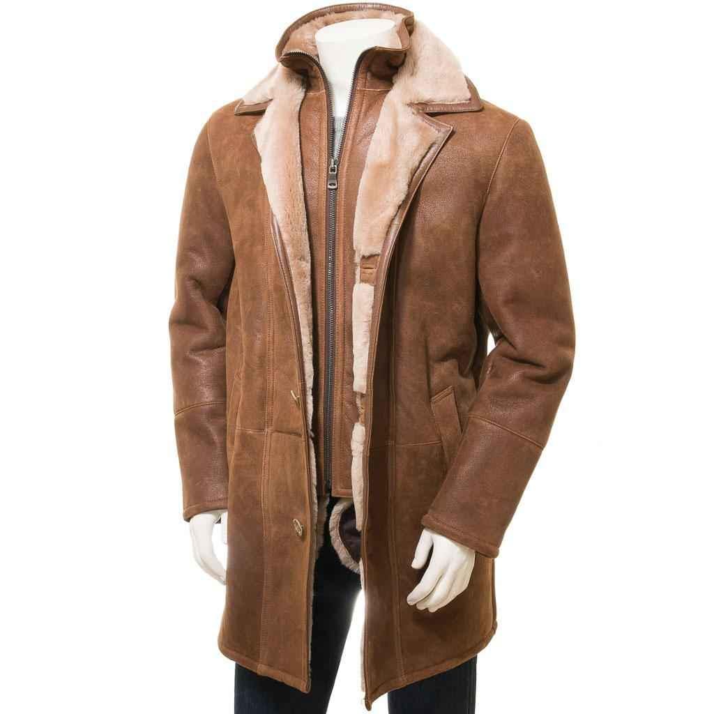 Leather Overland Shearling Coats Sale Overland Coat Men