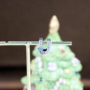 Abalorio de plata de ley con forma de letra U compatible con Pandora y dije de mariposa, joyería DIY para collar, pulsera, idea de regalo personalizada