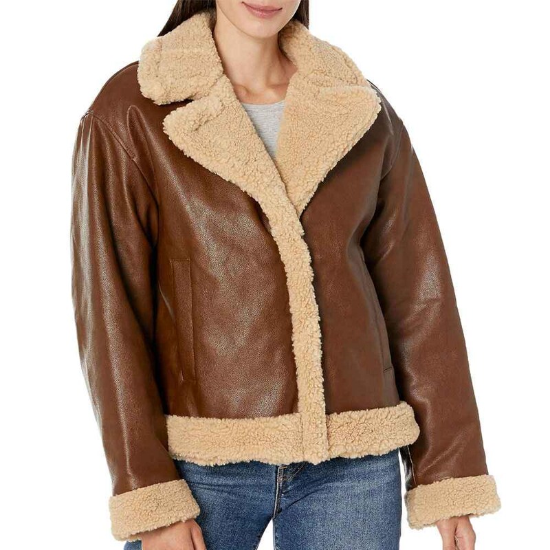 Women’s Leather and Fur Winter Jacket