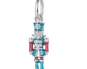 Pandora Nutcracker Pendant Charm, Charm for Bracelet, 925 Sterling Silver Charm, Gift for Her , Christmas Gift , Halloween Gift