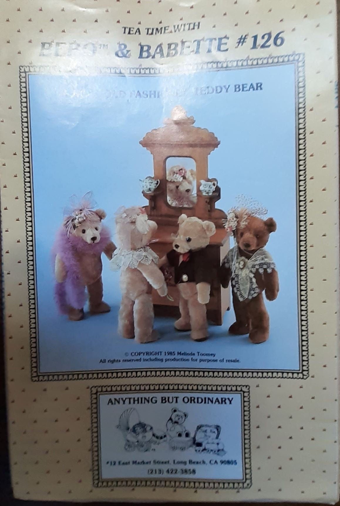 Bebo teddy bear outlet