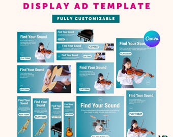 Editable Canva Display Ad Templates | Google Ads + Geofencing Ads