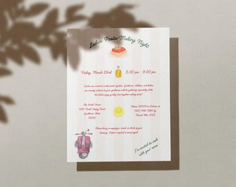 Dinner Party Invitation Template (Canva)