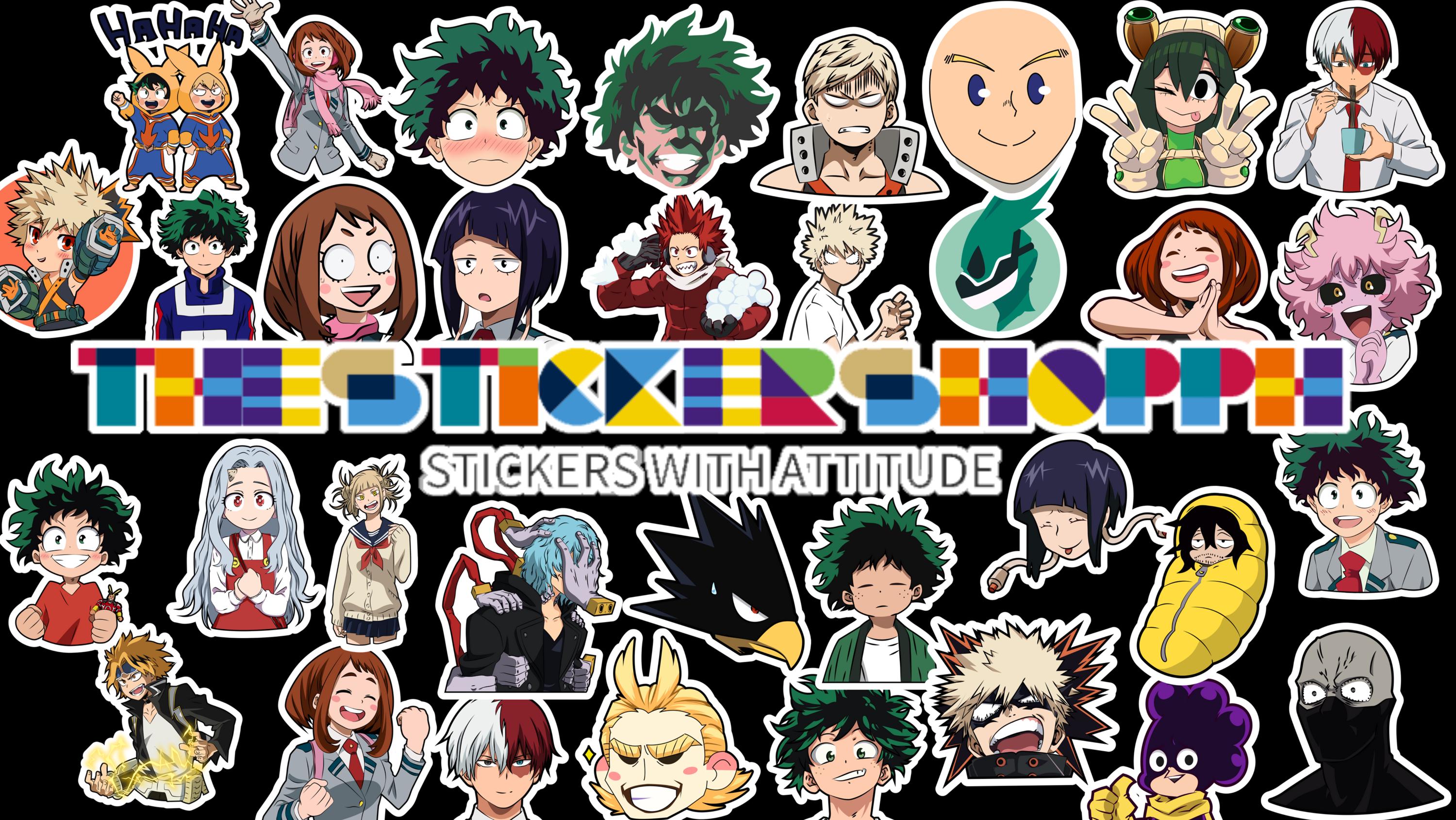 My Hero Academia Bundle: Top Anime Sticker Designs, High-Quality PNGs, Ultimate Anime Sticker Collection