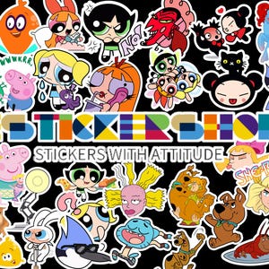 Cartoon Bundle, Best Sticker Design All Anime Design, Png , Specially- Anime Sticker,Ultimate Anime Sticker Design Bundle