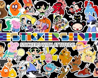 Cartoon Bundle, Best Sticker Design All Anime Design, Png , Specially- Anime Sticker,Ultimate Anime Sticker Design Bundle