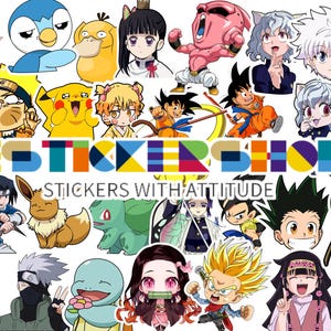 1000+ ANIME STICKER DESIGN Bundle, Best Sticker Design All Anime Design, Png , Specially- Anime Sticker,Ultimate Anime Sticker Design Bundle