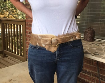 Axis Deer Skin Belt