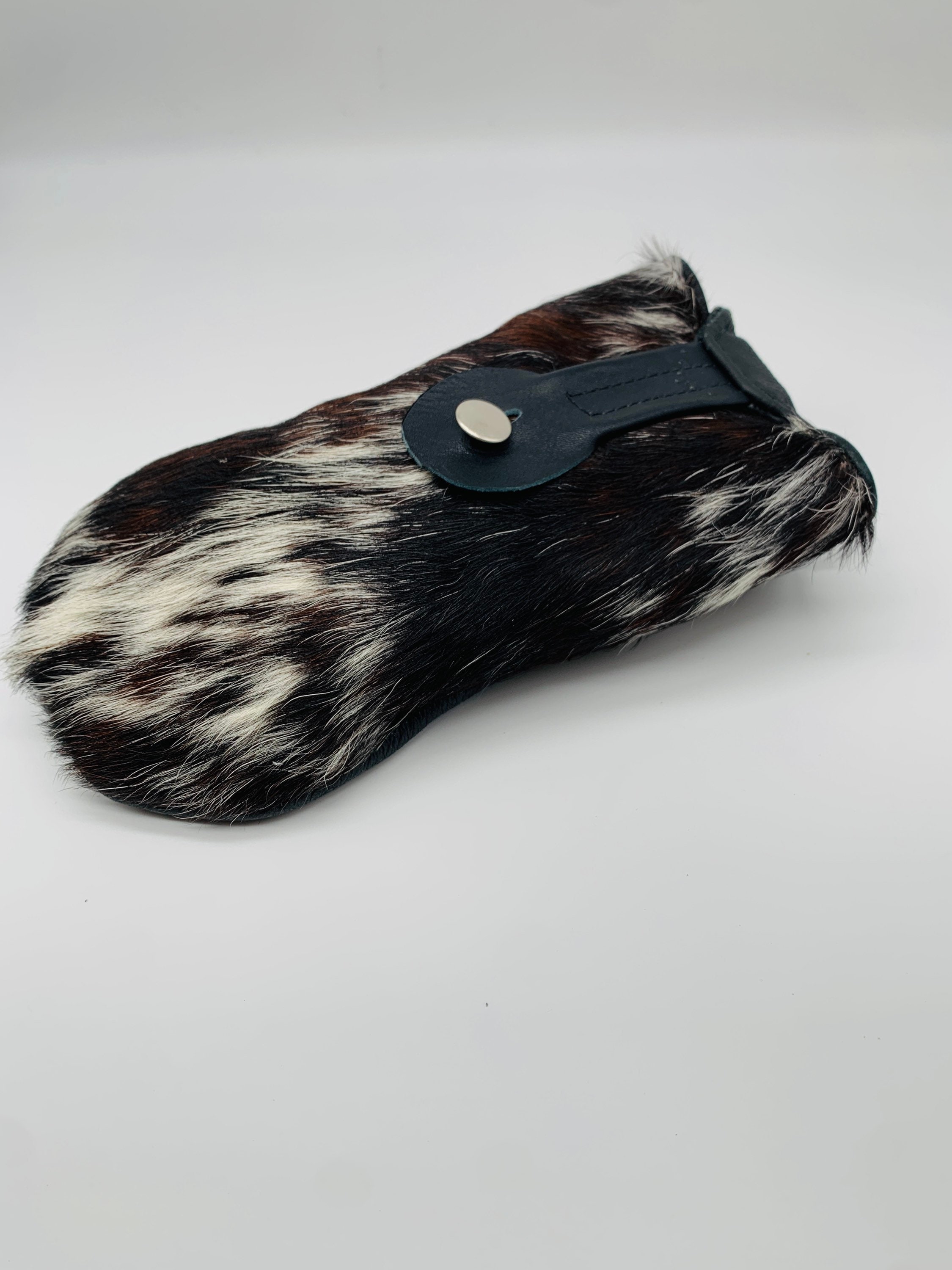Black and White Cowhide Pouch Etsy Australia