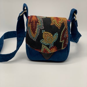 Teal and Red Mosaic Small Crossbody Bag image 6