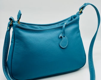 All Leather Bag Teal “Shirazi “