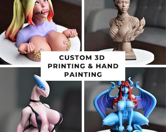 Custom 3D Print & Paint Service, Personalized Character or Bust, Premium Resin 3D Model, Collectible Miniatures, Hand-Painted Anime Statue