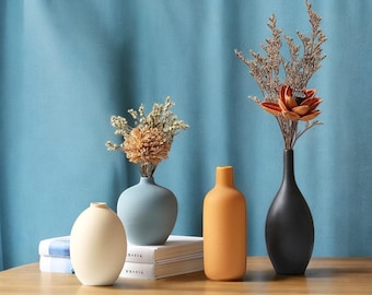 Nowoczesny ceramiczny wazon Kolorowy wazon na kwiaty Nowoczesny boho do salonu, sypialni, dekoracji domu