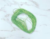 Sea Grass by The ThreadGatherer. SEA 144 Green Leaves. Cotton Thread. Cotton Fiber. Green Floss.