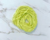 Sea Grass by The ThreadGatherer. SEA 148 Limelight. Cotton Thread. Cotton Fiber. Green Floss.
