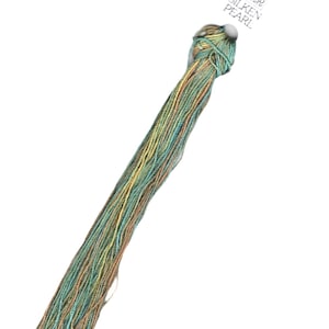 Turquoise Honey SP5 070. Silk Pearl 5 A Hand Dyed by The Thread Gatherer.  Floss. Embroidery Floss. Embellishment. Crazy Quilting.