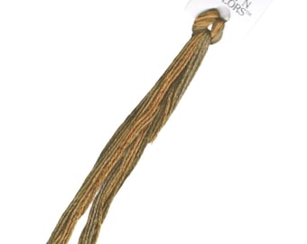 SNC  243 Woods of Gold Hand Dyed Silk Embroidery Floss:, 5 Yards