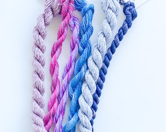 Silk Floss Silk Threads Limited Edition Set Heather & Sand Specialty Embroidery Floss Handdyed by TheThreadGatherer Silk Floss Silk Threads Limited Edition Set Heather & Sand Specialty Embroidery Floss Handdyed by TheThreadGatherer