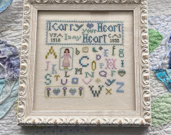 I Carry Your Heart in My Heart PDF Cross Stitch Pattern - Etsy
