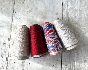 Americana Themed Silk N Colors Thread Set by The ThreadGatherer. America's 250th Color Way.
