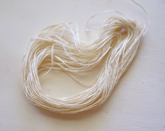 Sea Grass by The ThreadGatherer. SEA 129 Warm Vanilla. Cotton Thread. Cotton Fiber.
