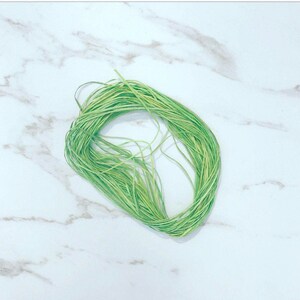 Sea Grass by The ThreadGatherer. SEA 144 Green Leaves. Cotton Thread. Cotton Fiber. Green Floss.
