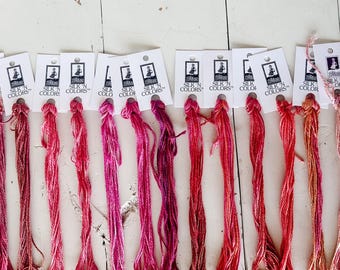 Limited Edition Embroidery Floss Set by The ThreadGatherer: Pink Blush Roulette Set
