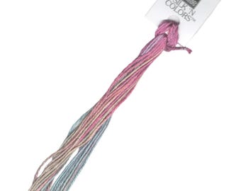 SNC 977 Sherbet Hand Dyed Silk Embroidery Floss: 'Sherbet' Variegated Thread, SNC 977