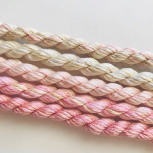 Embroidery Sampler, Hand Dyed Silk, Silk Thread, Pink Opal Color Set by The ThreadGatherer