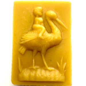 A Boy & his Stork Beeswaxer. Hand Poured Beeswax Thread Conditioner by The ThreadGatherer. Thread Wax.