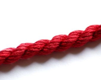 Silk 'n Colors 352 Crimson.  Silk Embroidery Floss.Hand Dyed Floss. Cross Stitch Thread. Needlepoint. By TheThreadGatherer.