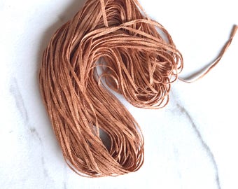 Sea Grass by The ThreadGatherer. SEA 153 Copper Penny. Cotton Thread. Cotton Fiber. Orange Floss.
