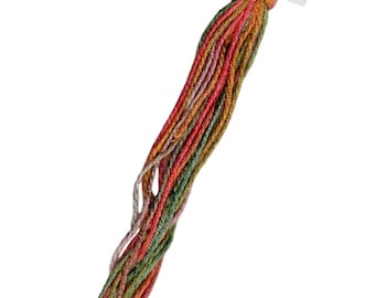 SNC 371 Rosewood Christmas  Silk Embroidery Floss, Hand Dyed Thread Gatherer