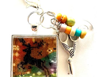 Reindeer Scissor Fob by The Thread Gatherer