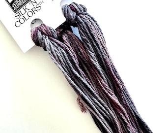 Soot on Bricks SNC  LTD ed. Silk N Colors Hand Dyed by The Thread Gatherer.Cross  Stitch Embroidery Floss.