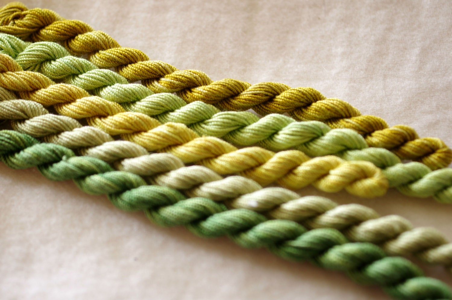 Embellishment Sampler Hand Dyed Silk Pearl Silk Thread Silk | Etsy